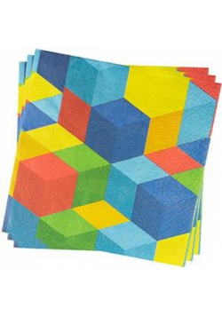 Serwetki Klocki 33x33cm 20szt