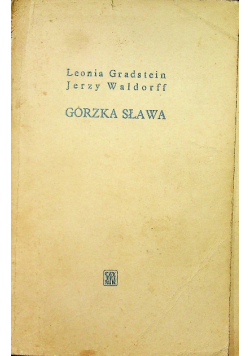Gorzka sława