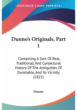 Dunno's Originals, Part 1