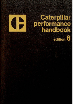 Caterpillar performance handbook