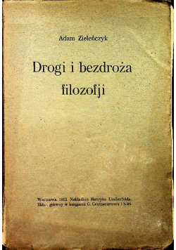 Drogi i bezdroża filozofji 1912 r.