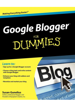 Google Blogger for Dummies