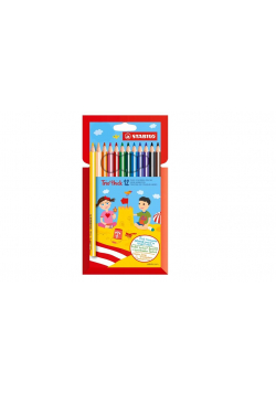 Kredki Trio etui 10+2 kolory STABILO