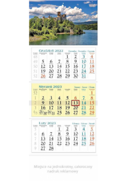 Kalendarz 2023 trójdzielny Czorsztyn