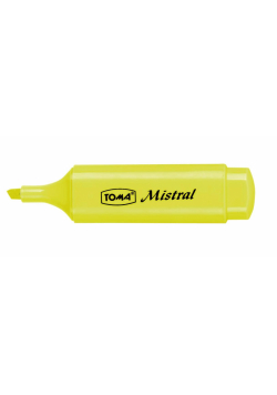 Zakreślacz Mistral Pastel żółty (10szt) TOMA
