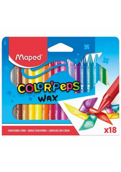 Kredki Colorpeps świecowe 18 kolorów MAPED