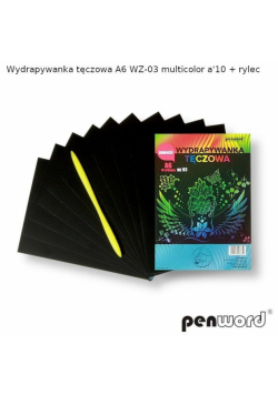Wydrapywanka tęczowa A6 multicolor WZ-03