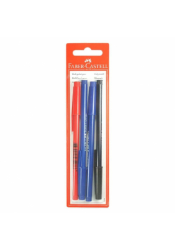 Długopis biurowy 034 4 szt. mix FABER CASTELL