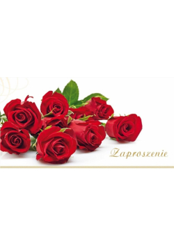 Zaproszenia Flowers nr 03 (opakowanie 10 szt)