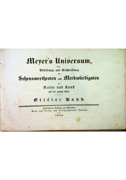 Meyer's Universum 1844 tom 11
