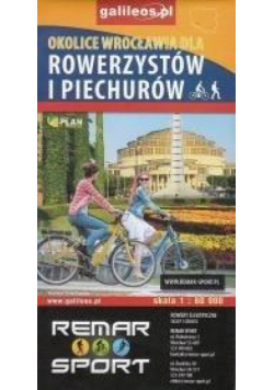 Mapa dla rowerzystów i piechurów-Okolice Wrocławia