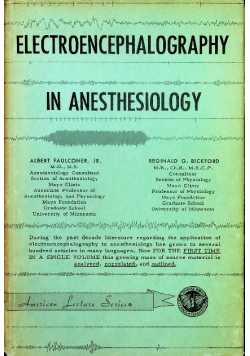 Electroencephalography in Anesthesiology