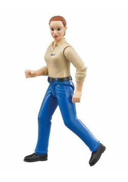 Figurka kobiety w niebieskich dżinsach