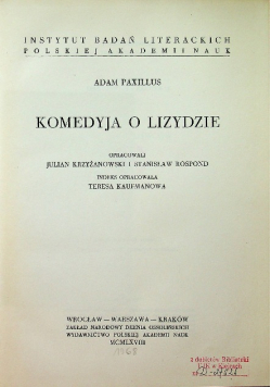 Komedyja o Lizydzie