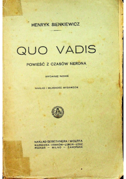 Quo Vadis 1925 r.