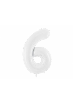 Balon foliowy 6 86cm biały