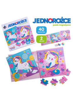 Puzzle magnetyczne Jednorożce