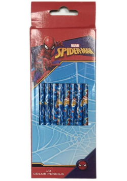 Zestaw 10 kredek - Spiderman