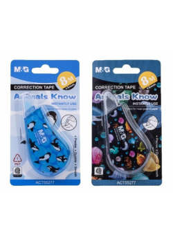 Korektor w taśmie Animal Planet 8mx5mm M&G