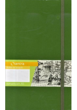 Notes A5 Kropki Romantyzm Khaki ANTRA