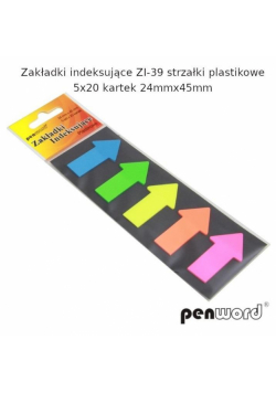Zakładki indeksujące 24x45mm 5x20szt strzałki