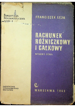 Rachunek różniczkowy i całkowy Tom 2