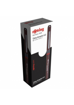 Cienkopis Tikky 0,2mm czarny (12szt)
