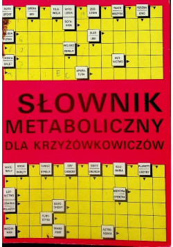 Słownik Metaboliczny Dla Krzyżówkowiczów