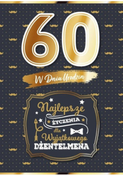 Karnet Urodziny 60 dla niego