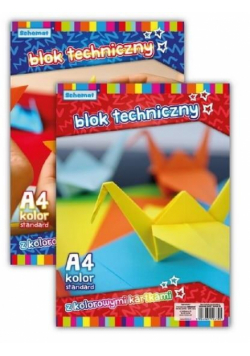 Blok techniczny A4/10K 160g kolorowy (10szt)