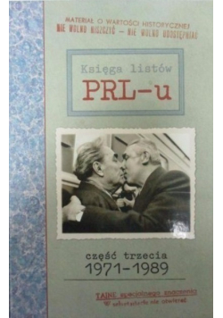 Księga listów PRL u Część III 1971  1989