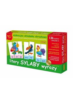 Litery sylaby wyrazy. Układanka edukacyjna