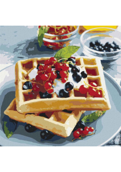 Malowanie po numerach - Gofry Belgijskie 30x30cm