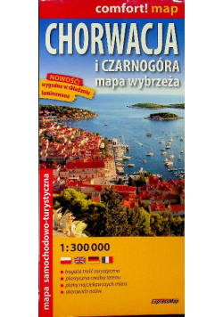 Comfort! mapa Chorwacja i Czarnogóra 1:300 000