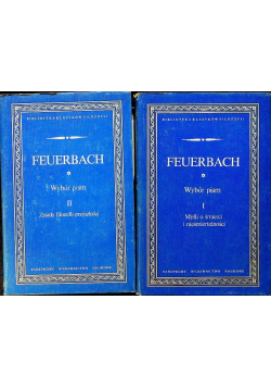 Feuerbach Wybór pism Tom I i II