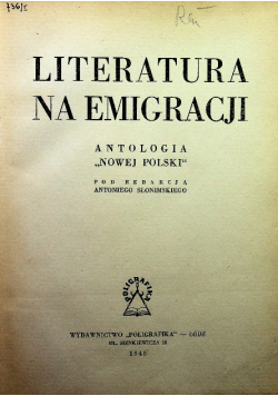 Literatura na emigracji, 1946 r.