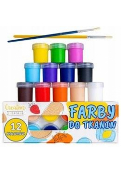 Farby do tkanin zestaw 12x25ml