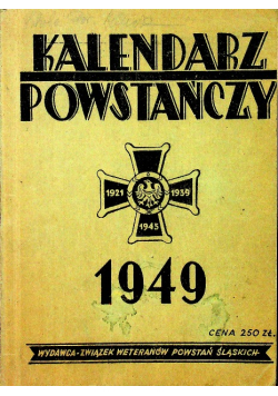 Kalendarz Powstańczy na rok 1949 1948 r.