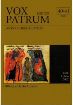 Vox patrum Antyk chrześcijański nr 40 - 41