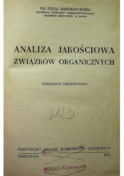 Analiza jakościowa związków organicznych