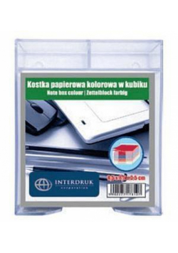 Kostka papierowa 85x85x35mm kolorowa w kubiku