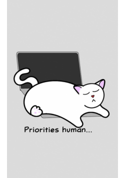 Catlover's Notebook - Blank Lined Pages - Priorities Human