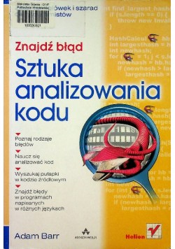 Znajdź błąd sztuka analizowania kodu