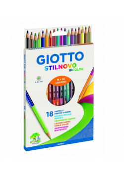 Kredki Stilnovo dwustronne 18 kolorów GIOTTO