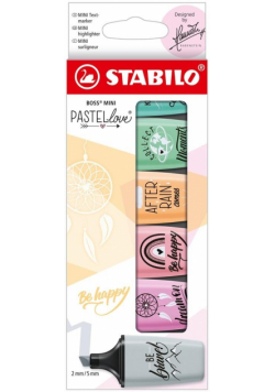 Zakreślacz Boss Mini Pastellove 10 kolorów STABILO