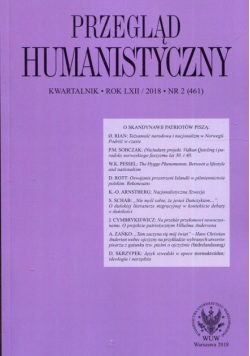 Przegląd Humanistyczny 2018/ 2