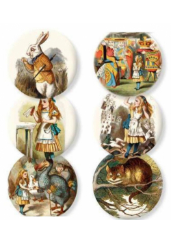 Lusterko ozdobne Alice in wonderland