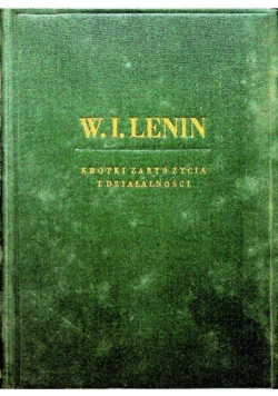 Lenin krótki zarys życia i działalności 1949 r.
