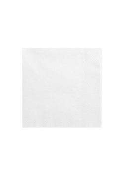 Serwetki trójwarstwowe białe 33x33cm 20szt