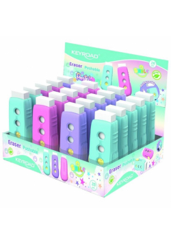 Gumka do mazania z suwakiem pastel (20szt)